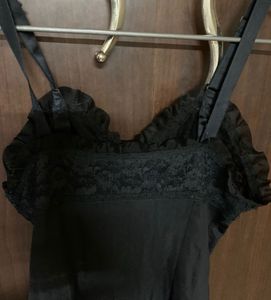 Vintage Black Slip Dress