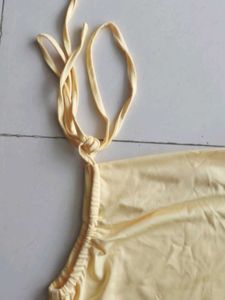 Yellow Tie-Strap Tank Top