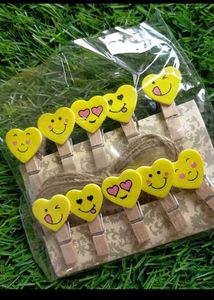 Heart Emoji Clothespins