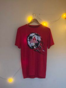 Red Adidas Graphic T-Shirt
