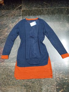 🌻Imported Korean Dark Blue Color Dress🌻