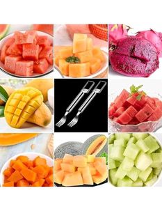 Watermelon fork slicer vegetable &amp; fruit slice