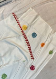 White Embroidered Kurti Set
