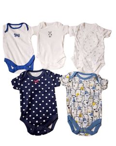 5 Set Of New Born Baby Bodysuit Romper