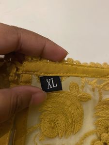 Yellow Lace Top