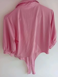 Pink Knot Crop Top