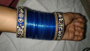 Blue & Gold Bangle Set