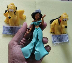 Disney Jasmine & Pluto Figures 3 Pcs Set + 2 Notes