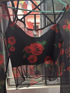 New Me Black Sheer Mesh Long Sleeve Top