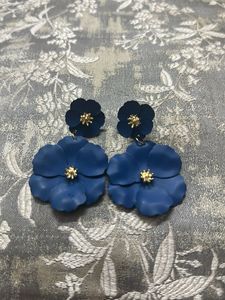 Blue Flower Earrings