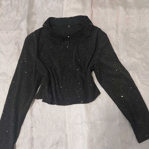 Black Shimmery Top
