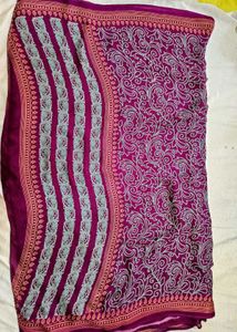 Elegant Purple Saree
