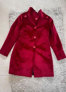 Premium Red Velvet Coat