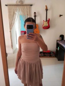 LittleBox Ruched Strapless Dress