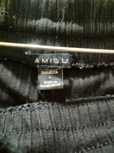 Ribbed Black Lounge Pants