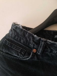 Zara Charcoal Mom fit denim