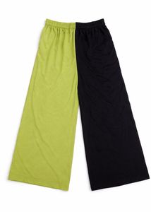 Two-Tone Wide Leg Pants