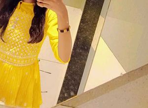 Yellow Embroidered Kurta