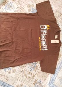 Brown 'Be Different' Graphic Tee