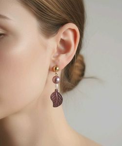 y2k Leaf Drop Earrings