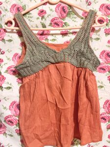 Pretty Rust Crop Top