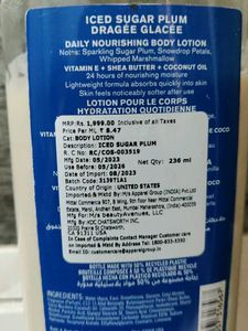 Bbw Iced Sugar Plum Body Lotion