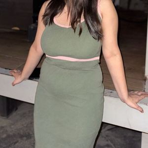 Green Bodycon Mini Dress