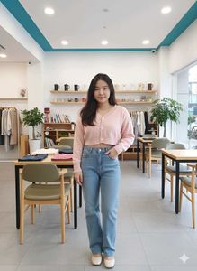 Cute Pink Crop Cardigan top