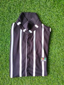 Black &amp; White Stripped Half Sleeve Shirt
