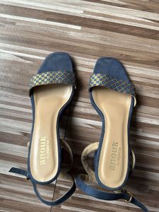 Anouk Blue Heeled Sandals