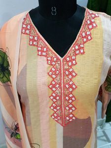 New Floral Print Kurta Set