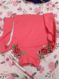 Cute Floral Embroidered Top