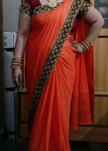 Women Embroidered Saree