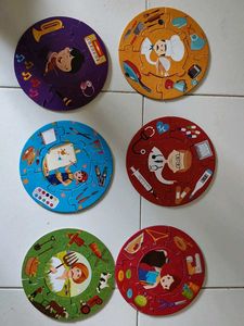 12 In 1 Round Puzzle Community Helpers (No Return)
