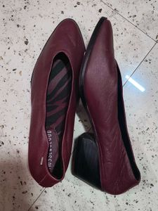 Chic Maroon Casual Shoes , Imported Pure Leather