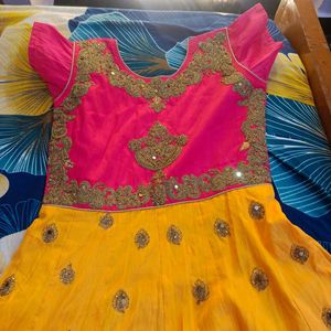 Yellow &amp; Pink Dress XL size