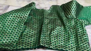 Dark Green Colour Blouse Design