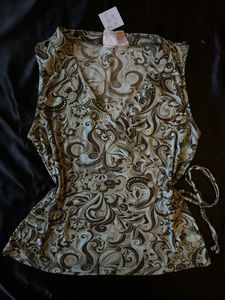 Paisley Print Y2K Top
