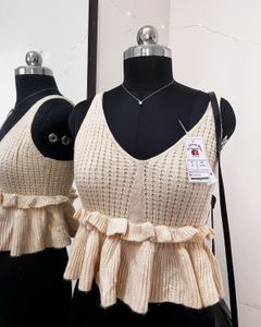 Beige Sleeveless Top
