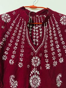 Chikankari kurta (Negotiable Price)