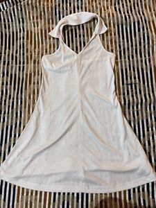 KETCH (S) White Halter Mini Dress