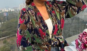 Multicolour Pattern shrug