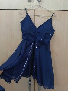 Navy Blue Party Dress
