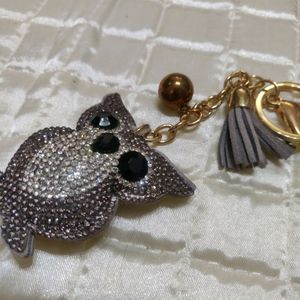 Studded Owl Keychain