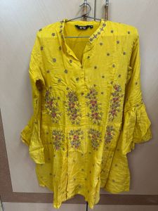 yellow indo western