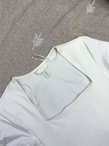 H&amp;M Elegant White Long Sleeve Top