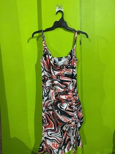 Swirl Print Mini Dress