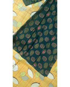 Green Printed Straight Kurta