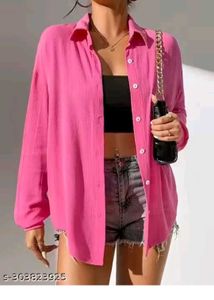 Pink Oversized Shirt