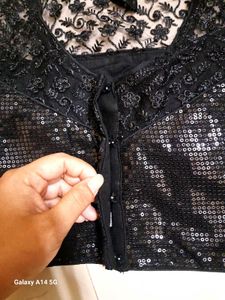 Women Black Sequin Blouse 🎀